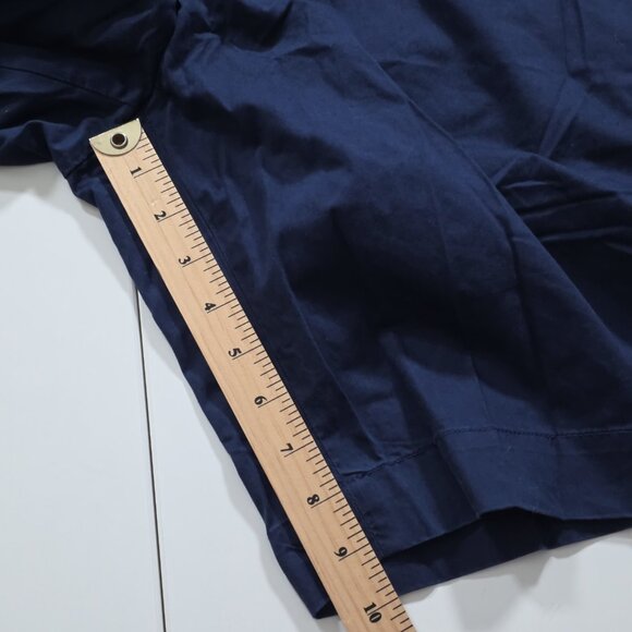 Polo Ralph Lauren Chino Shorts Mens 42 Navy Pockets Zip Cotton Classic Fit 9" - Picture 7 of 16